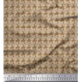 thumbnail image 1 of Soimoi Poly Georgette Fabric Stencil Floral Print Fabric by Yard 52 Inch Wide, 1 of 3