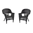 thumbnail image 1 of Jeco Chaise de Patio en Osier de Résine Couleur Espresso (Ensemble de 2), 1 of 2