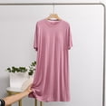 thumbnail image 2 of Timegard Chemises de Nuit pour Femmes à Manches Courtes, Col Ras du Cou, Robe de Nuit Décontractée avec Soutien-Gorge Intégré, 2 of 9