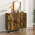 thumbnail image 1 of vidaXL Sideboard Smoked Oak 90x34x80 cm Engineered Wood, 1 of 5