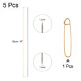 thumbnail image 2 of Uxcell 5Pcs Knitting Needle 1.2mm Diameter 6 Inches Stainless Steel Double Pointed Needles with Stitch Holder, 2 of 5