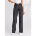 thumbnail image 4 of Tralilbee Women's High Rise Loose-Fit Straight-Leg Jeans, 4 of 6
