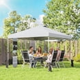 thumbnail image 2 of Outsunny 9.6 x 9.6 ft Pop Up Canopy Tent with Pockets, 1-Button Push, 2 of 10