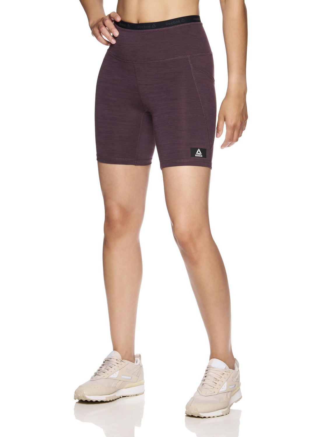 Reebok Women's Flex Highrise Compression Shorts with pockets