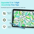 thumbnail image 3 of MEKO Stylus Pens for Android, 10-pack 2-in-1 Universal Capacitive Stylus Pens for iPad, iPhone, Samsung, Tablets, All Universal Touch Screen Devices- Includes 20 Replacement Nibs, 3 of 8