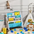 thumbnail image 3 of SONGMICS Bibliothèque pour Enfants, Organisateur d'Étagère de Rangement pour Livres, avec Trousse Anti-Basculement, Blanc, Enfants, 3 of 5