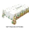 thumbnail image 3 of Deeceymbur All Season Waterproof Table Cover Cute Rabbits Easter Egg Floral Print Indoor Outdoor Picnic, 3 of 6
