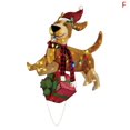 thumbnail image 1 of Christmas Decorations Outside Light-Up Animals Dog Deer Santa ClausOutside, 1 of 6