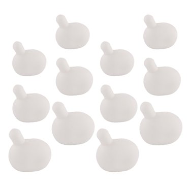 LOLIPPYY 18 Pcs Inserts à Bulles pour Réunion de Famille Bricolage Insert de Jouet pour Souffler des Bulles Silicone Blanc pour Fêtes d'Enfants