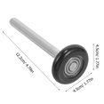 thumbnail image 4 of KAKOWELY 4 Pcs Rouleaux de Porte de Garage Rouleaux de Porte de Garage en Nylon de Précision Roues de Porte avec Tige,4.8"X1.77"X1.77 Pouces, 4 of 4