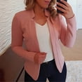 thumbnail image 1 of Spring Saving!Lightweight Cropped Cardigans For Women Plus Sizes,Open Front Shrug Cardigan Women For Summer,Long Sleeve Open Front Bolero Shrug Sweaters Soft Cotton Jacket Top Outerwear, 1 of 5