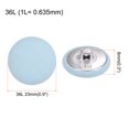thumbnail image 2 of Unique Bargains 10pcs 36L Fabric Cloth Covered Button 23mm Round Metal Shank Sewing Buttons for Suits Dress Blouses, Blue, 2 of 5
