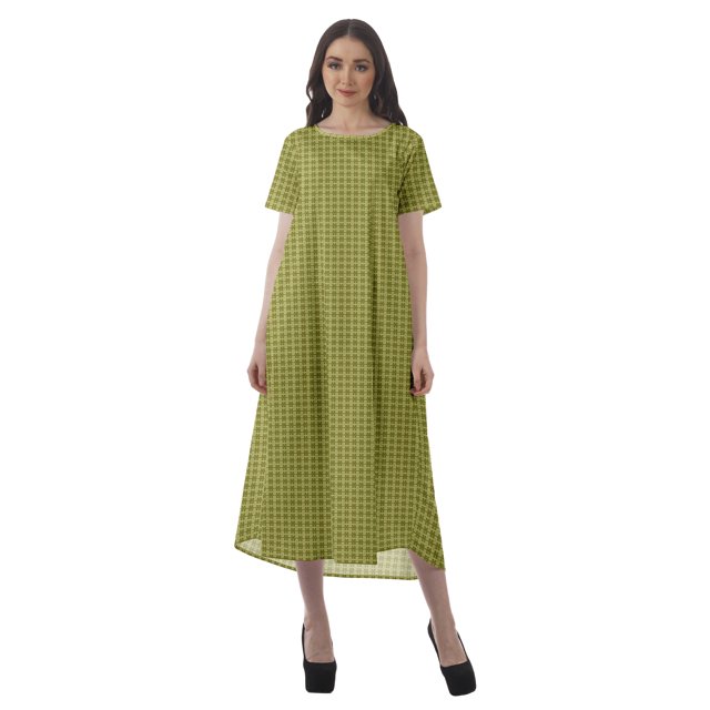 Moomaya Robes d'Été Imprimées Décontractées pour Femmes, Robes de Cocktail, Vêtements de Mariage