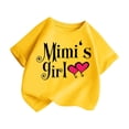thumbnail image 3 of PMVFHDE Hauts Décontractés pour Fille Robe T-Shirt pour Filles T-Shirts Chemises pour Fille Grande Taille T-Shirts Mignons pour Fille T-Shirt Graphique Mignon pour Fille Col Rond Manches Courtes T-Shirt d'Été Décontracté Jaune, 9-10 Ans, 3 of 5