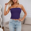 thumbnail image 2 of Women's Tube Top Sleeveless Stretchy Camisole Removable Padding Strapless Shirt For Layering And Outerwear, 2 of 4