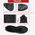 thumbnail image 2 of Women's Portable Foldable Ballet Flats Shoes Roll Up Slippers for Travel Wedding, 2 of 4