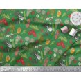 thumbnail image 2 of Soimoi Crepe Silk Fabric Dot & Mix Vegetable Print Sewing Fabric Yard 42 Inch Wide, 2 of 3