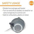 thumbnail image 3 of K&H Perfect Bucket Heater With Cord Clip Grey 80 Watt, 3 of 6