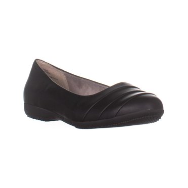 Cliffs by White Mountian Clara Slip On Ballet Flats, Black Smooth