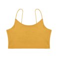 thumbnail image 4 of FOCUSNORM Women Sling Top Solid Color Crop Low Chest Sexy Bodycon Top Clothes, 4 of 6
