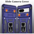thumbnail image 4 of KOMI Pixel 7 Case, Google Pixel 7 Case with HD Screen Protector, Shockproof Google Pixel 7 Phone Case with 360° Magnetic Ring Holder Kickstand Phone Case for Google Pixel 7 Blue, 4 of 5