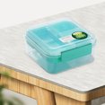 thumbnail image 5 of Rbaofujie Bento Bento Lunch Box Portable Double Layer Lunch Box Divided Into Compartments Bento Box Picnic Salad Box Portable Office Lunch Box Student Lunch Box Lunch Container, 5 of 5