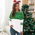 thumbnail image 4 of MesaSe MesaSe T-Shirt à Manches Longues Col Rond Imprimé de Noël pour Femmes Printemps Automne Slim, 4 of 8