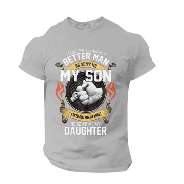 LUOGENLI Male T-shirts for Mens Men's Father's Day Printed Loose T Shirt Mens T-shirts Graphic Tees Vintage St. Patrick's Day 4xlt Mens T-shirts Graphic Tees St. Patrick's Day Grey XXL