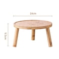 thumbnail image 3 of braveheart Flowerpot Stand Mini Wooden Stool Indoor Outdoor Plant Display Stand Rustic Home Decor Triangular Structure Is Stable Wood Color 14x9.5cm, 3 of 6