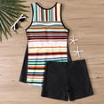 thumbnail image 1 of Aboser Tummy Control Tankini Bathing Suits for Women 2025 High Waisted 2 Piece Swimsuits Summer Modest Swimsuit Plus Size Bathing Suit, 1 of 3