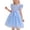 Bleu Clair, variante sur JDQJBZ Robe Sans Manches pour Filles Robe de Fête Tutu en Maille de Couleur Unie Ourlet à Volants