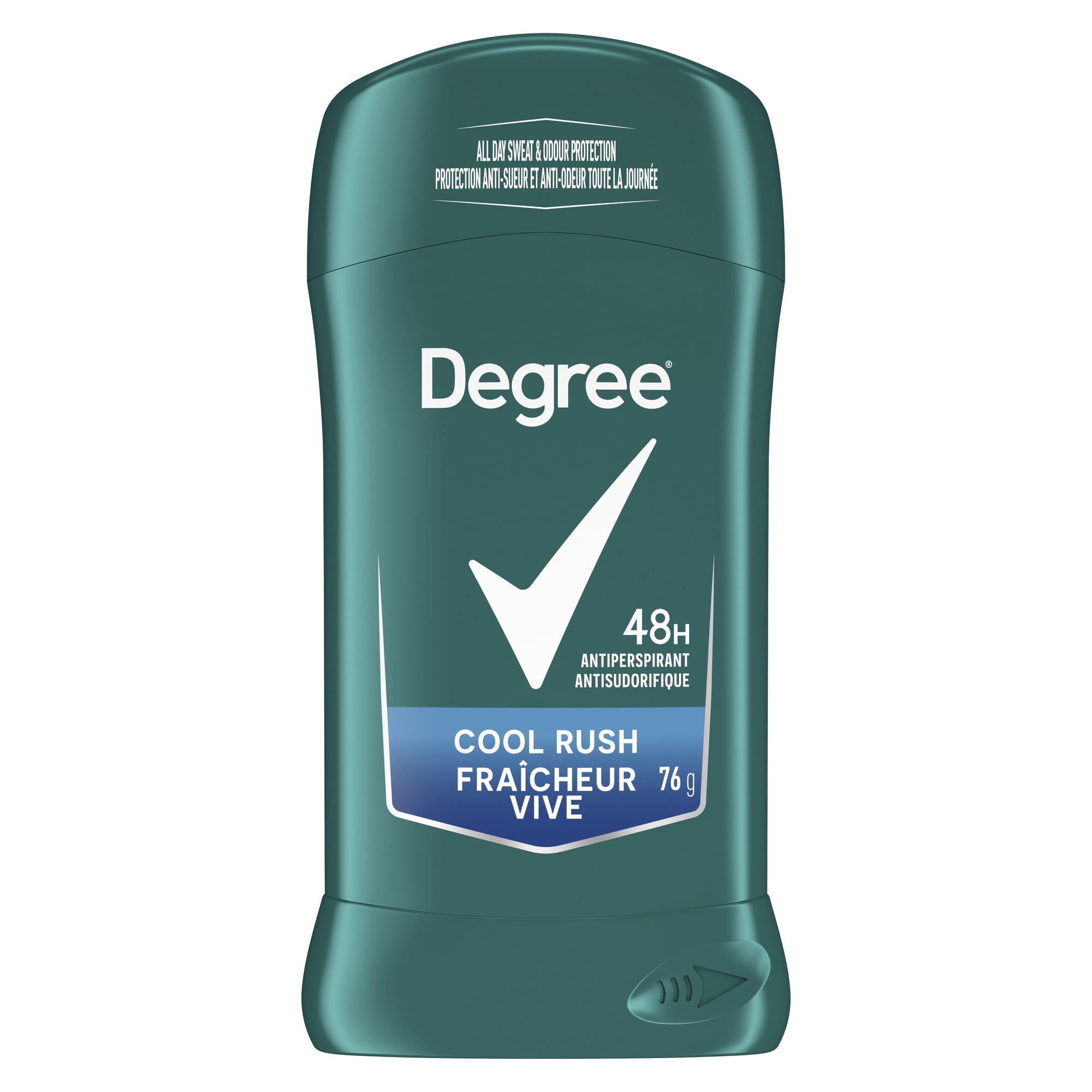 Degree Men Antisudorifique en Bâton Protection 48 H Fraîcheur Vive, 76 g