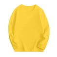thumbnail image 4 of Yammkia T-Shirts pour Garçons T-Shirts à Manches Longues pour Garçons T-Shirts à Col Rond pour Enfants Hauts Décontractés Tees Taille 5T 6T (Jaune, 5-6 Ans), 4 of 4