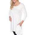 thumbnail image 3 of White Mark Tunique Makayla pour Femmes à Manches 3/4, 3 of 5
