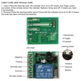 thumbnail image 3 of 12V DC Single-Channel Remote Control Switch Kit (Model: AK-RK01SY-12+AK-BF02*1) with 433MHz Superheterodyne Receiver, 100m Open Area Range, 19 Remote Capacity, and 1 Transmitter – Ideal for Access, 3 of 7