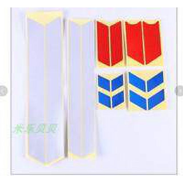 Reflective Stickers Electric Foldable Scooter Body Hub Parts Waterproof PVC Safety Warning Strip Replacement for Xiaomi M365 Red blue silver