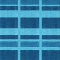 thumbnail image 1 of Ahgly Company Tapis d'Intérieur Lavable en Machine Carré Bleu Transitionnel, 4 Pieds Carré, 1 of 7
