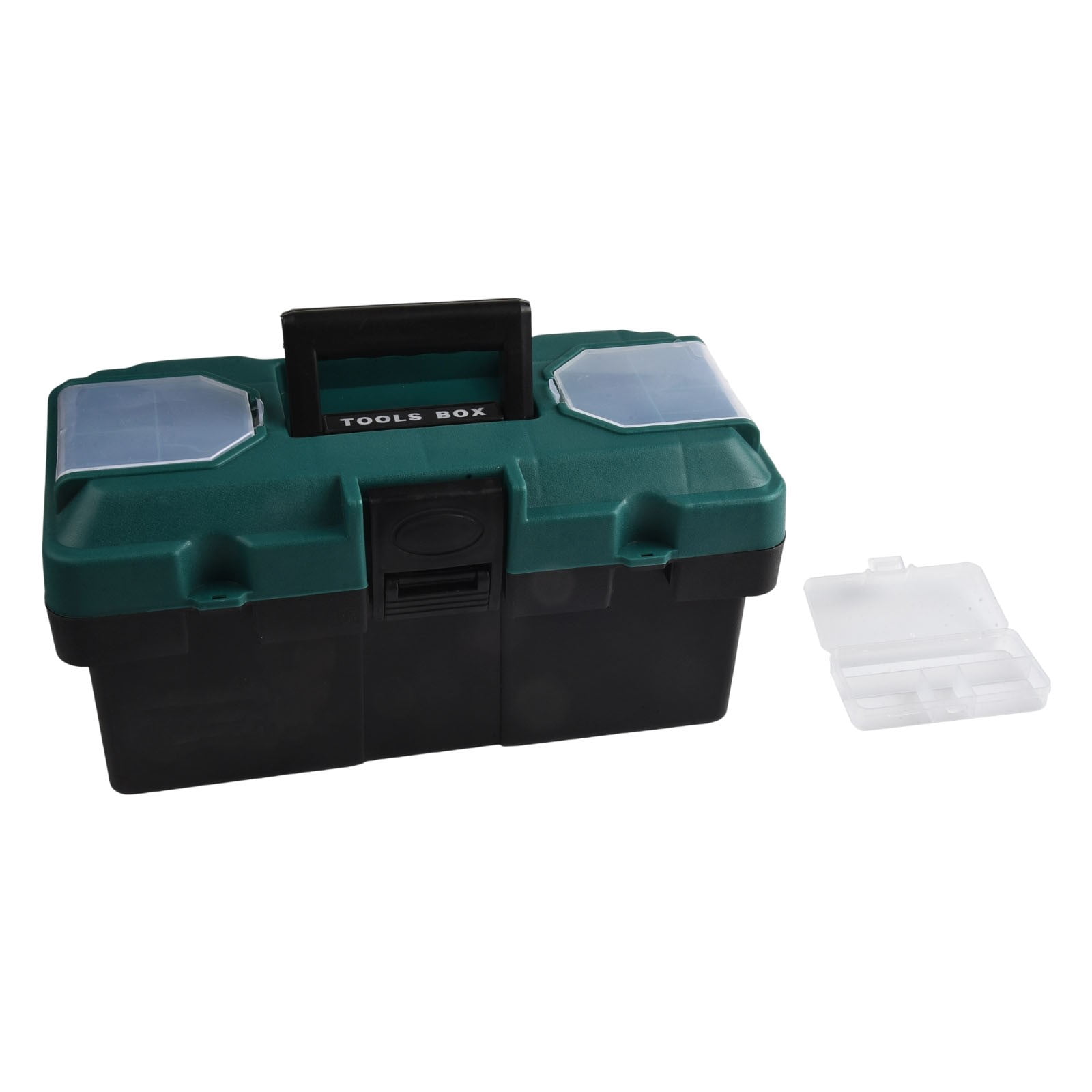 Plastic Tool Box with ABS Lock for Hardware Tools Storage Organizer Case Portable Chest for Carpentry Electrical Repairs