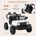 thumbnail image 2 of OLAKIDS 12V Ride On Truck, Battery Powered Electric Vehicle for Kids with Remote Control, Foldable Reflective Mirror, Spring Suspension, Music, LED Lights, Ride on Toy for 3+ Boys Girls, 2 of 9