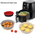 thumbnail image 2 of Silicone Bakeware Environmentally Friendly Food Grade Non Stick Multifunctional High Temperature Resistance Microwave Reusable Round Shape Baking Pan Kitchen Tools, 2 of 7