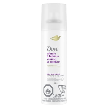 Dove Shampooing à Sec Volume et Ampleur pour Cheveux Plats Amidon de Manioc 100 % Naturel, 142 g