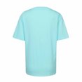 thumbnail image 4 of Yuyuzo Chemises d'Été pour Femmes Col Rond Manches Courtes Tee Tops Blouses Amples Unies, 4 of 5