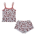 thumbnail image 1 of Women's Hello Kitty Red Ribbon All-Over Print Tank and Short Set - Online Exclusive, 1 of 4