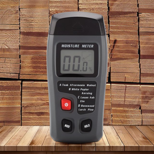 AMONIDA Wood Moisture Detector Digital Wood Moisture Tester, Wood Moisture Meter, For Household Designer