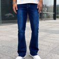 thumbnail image 2 of Penkiiy Pantalon Jeans Coupe Ajustée, Pantalon Jeans Extensible Confortable Coloré à la Mode au Style Plus Jeune pour Hommes, Jeans Skinny Coupe Extensible m Bleu, 2 of 8