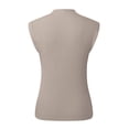 thumbnail image 5 of Women's Mock Neck Knit Sweater Vest Sleeveless Casual Trendy Summer Ribbed Pullover Tank Tops, 5 of 5