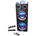 thumbnail image 1 of Pyle PSUFM1043BT Portable Bluetooth Speaker System with Flashing Party Lights, 1 of 7