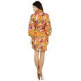 thumbnail image 2 of Bimba Women Printed Short Cotton Robe Bride Bridesmaid Getting Ready Coverup, 2 of 8