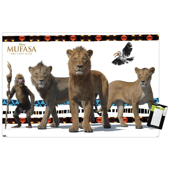 Disney Mufasa: The Lion King - Group Wall Poster, 22.375" x 34"