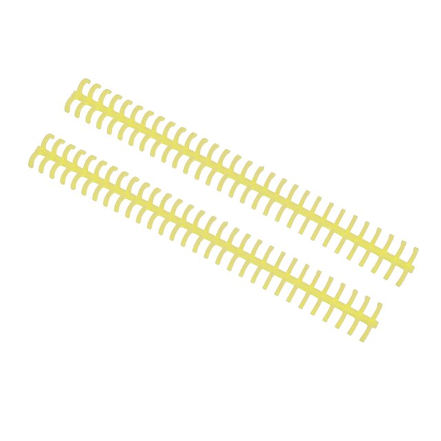 LAFGUR PP Plastic Binding Spines, Yellow, 10 Count